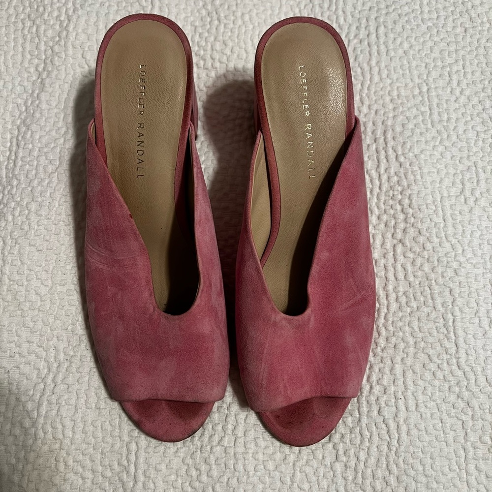 Loeffler Randall Pink Mules Elegant Slip-On Shoes